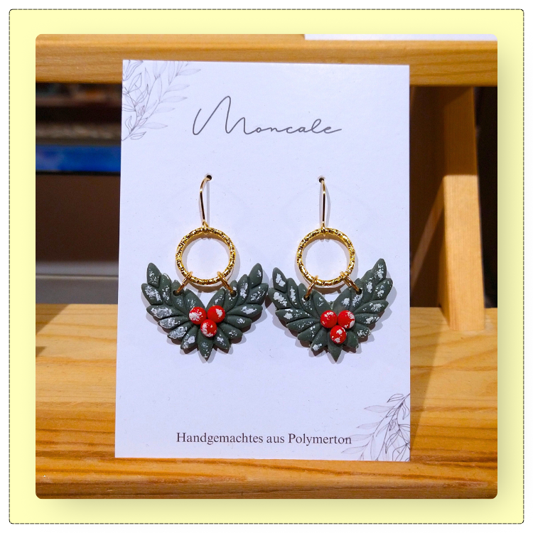 Ohrring Advent - Mistelkranz