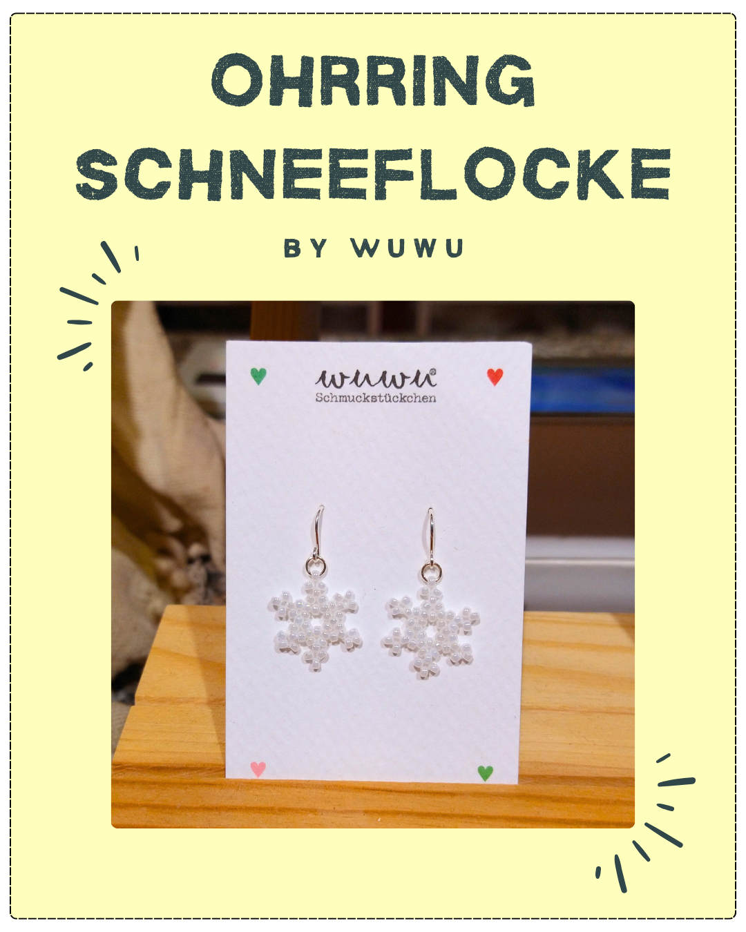 Ohrring Schneeflocke by Wuwu