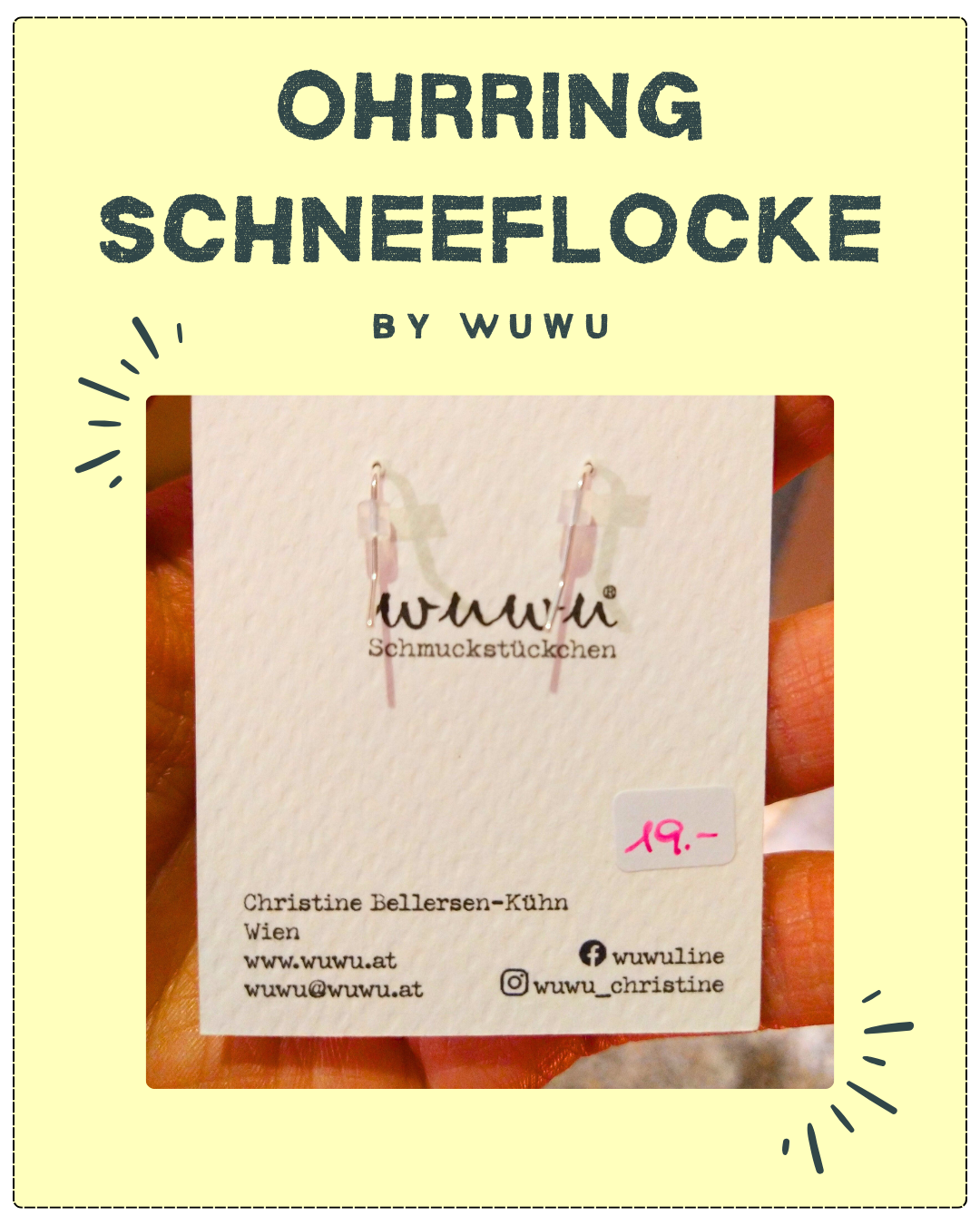 Ohrring Schneeflocke by Wuwu_Price