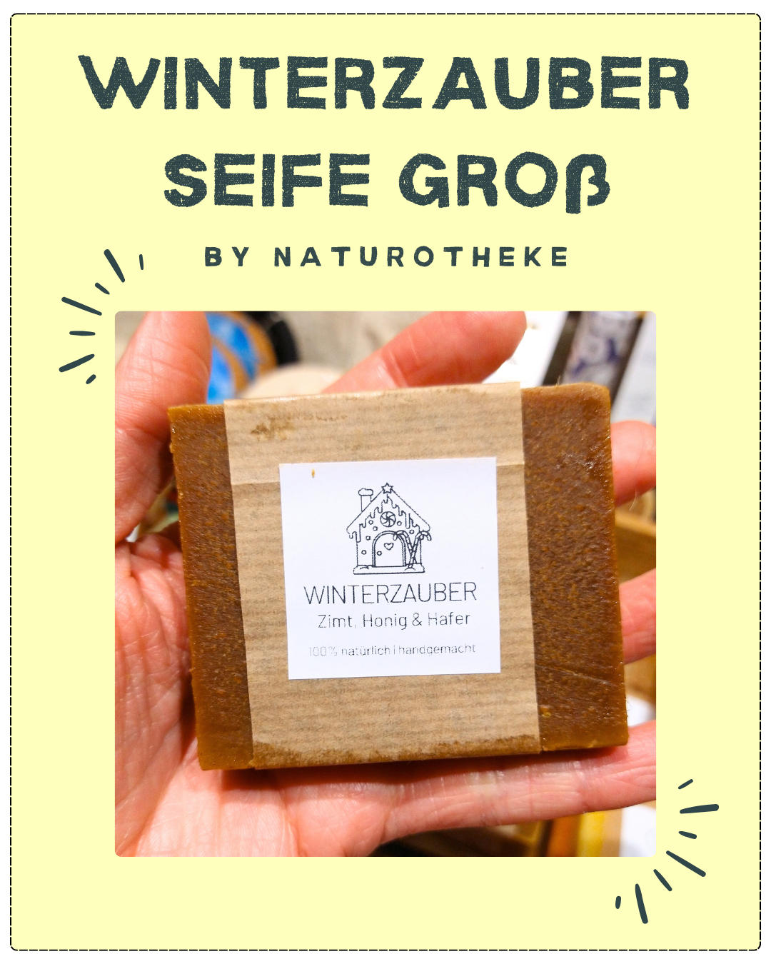 Winterzauber Seife groß by NaturoTheke