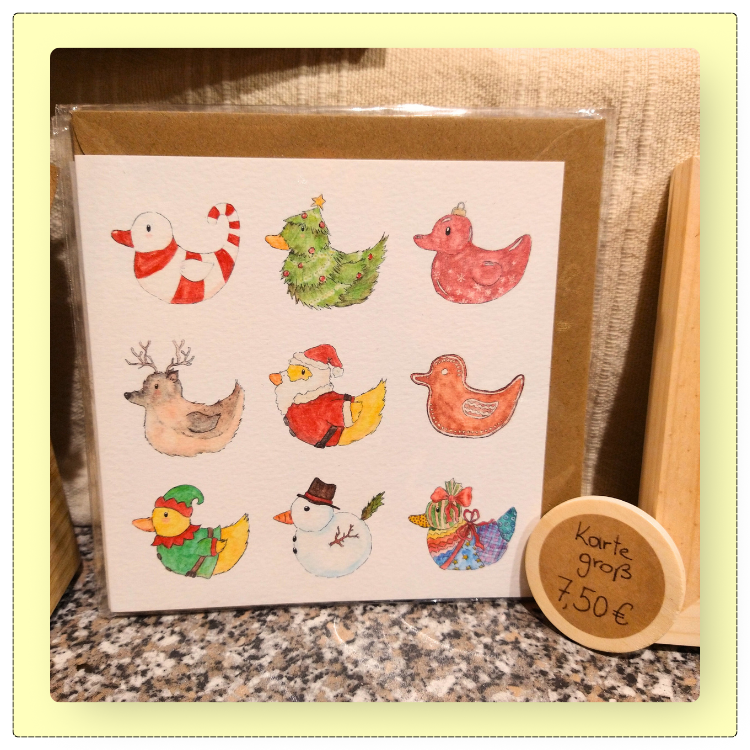 große Xmas Ducks-Karte
